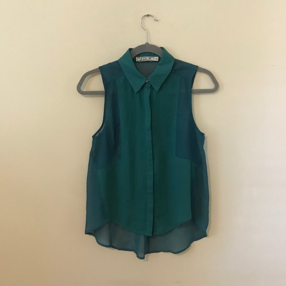 Cloe K Button Up Tank Top